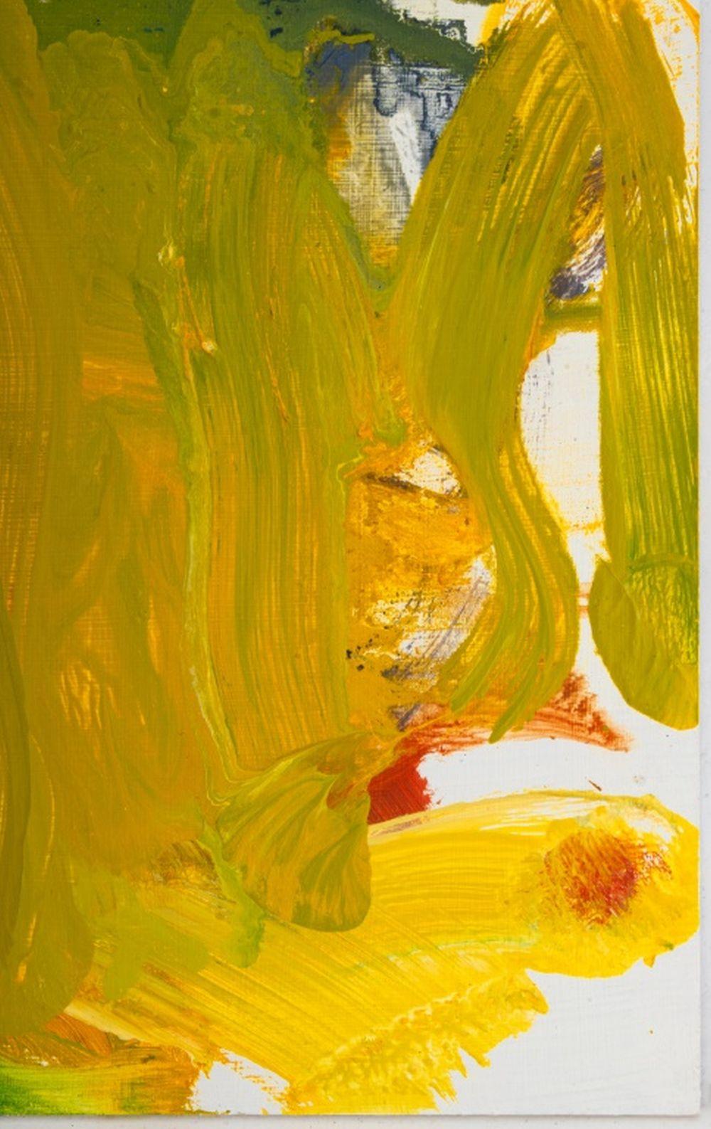 Abstract Composition in Yellow - Contemporary Painting by Robert O'Meara