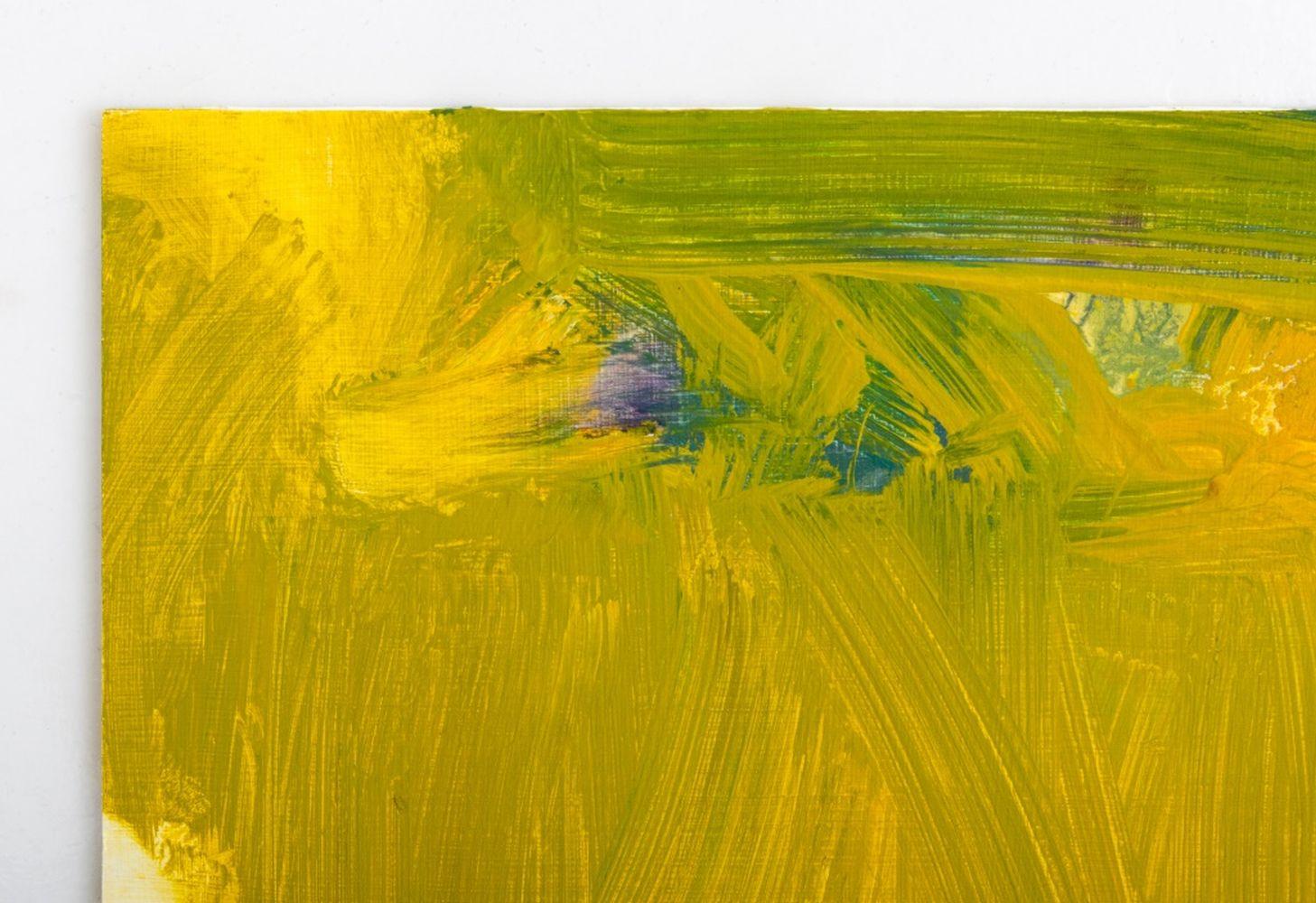 Robert O'Meara (American, XX-XXI), Abstract Composition in Yellow, Oil on Board, signed to verso, unframed. 10