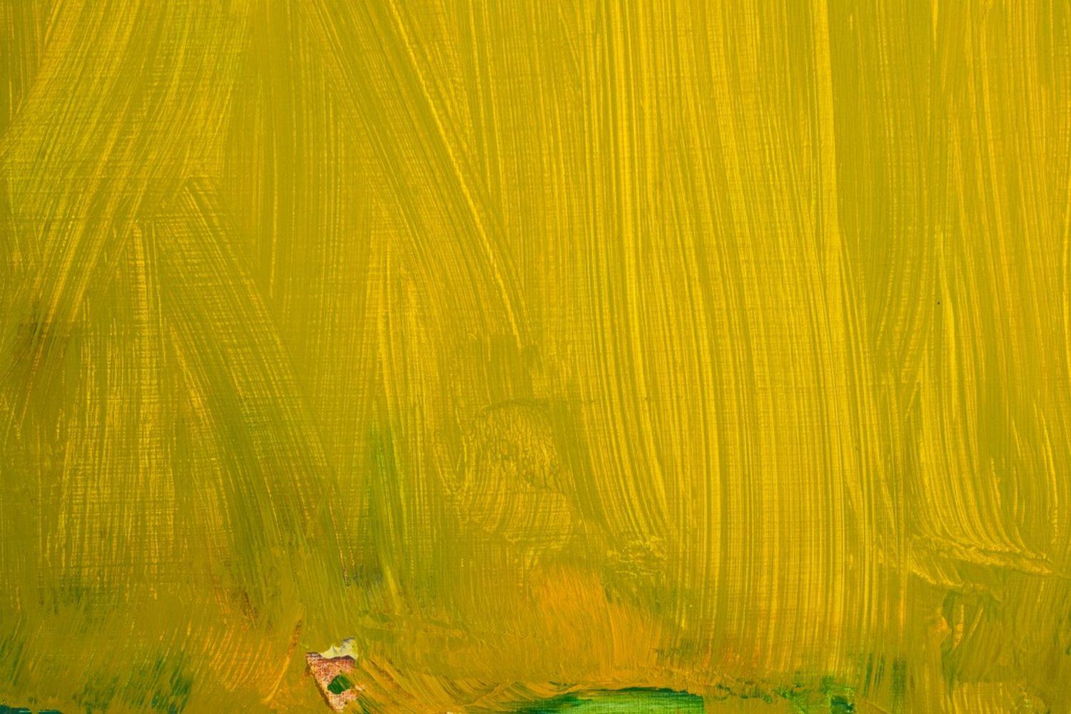 Abstract Composition in Yellow For Sale 1