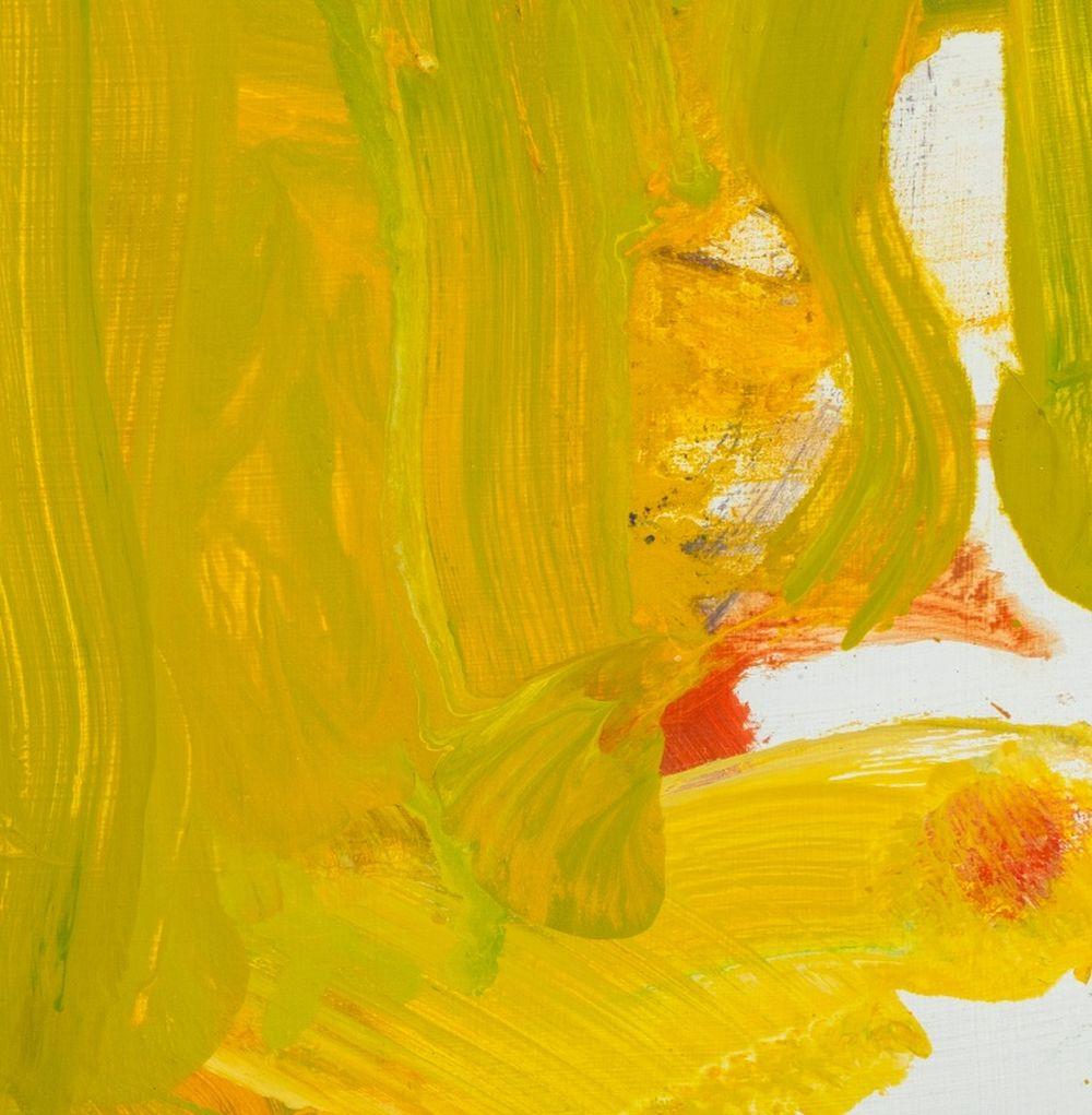 Abstract Composition in Yellow For Sale 4