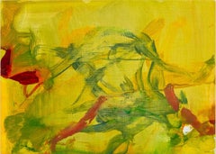 Composición abstracta en amarillo