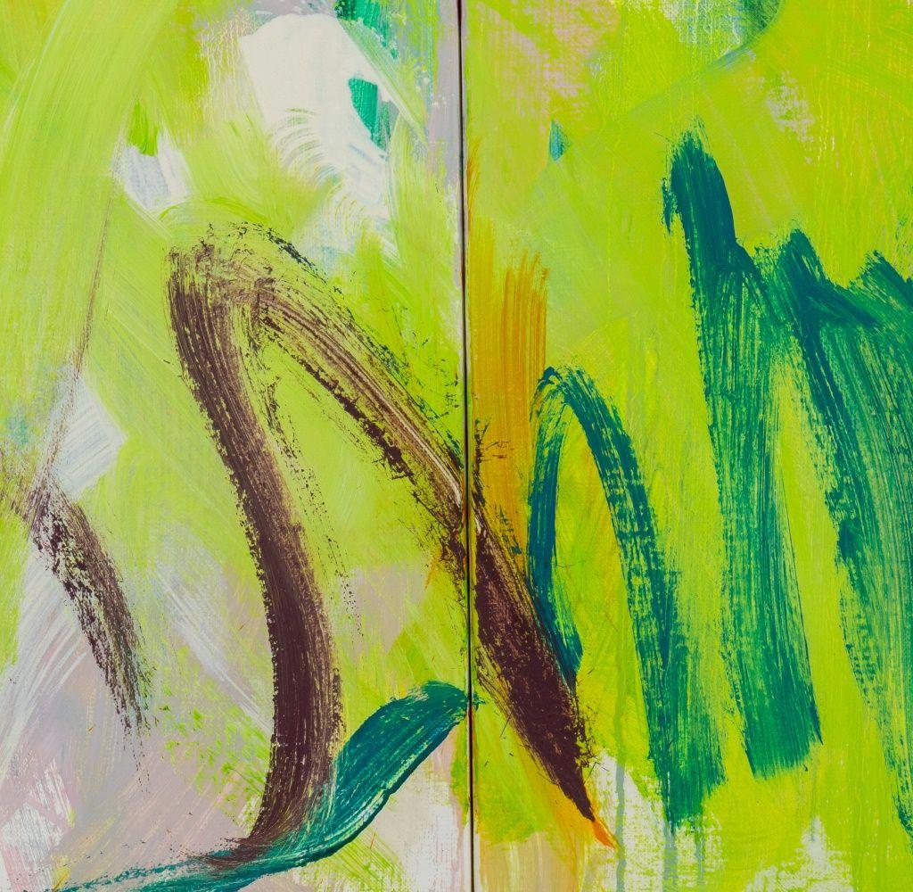 Abstract Composition Triptych - Painting by Robert O'Meara