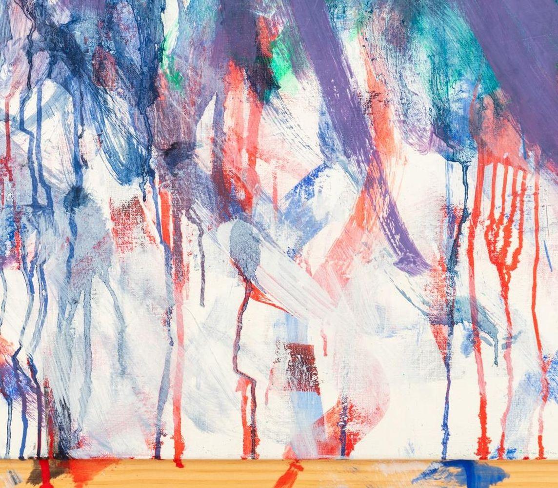 Triptyque composition abstraite - Gris Abstract Painting par Robert O'Meara