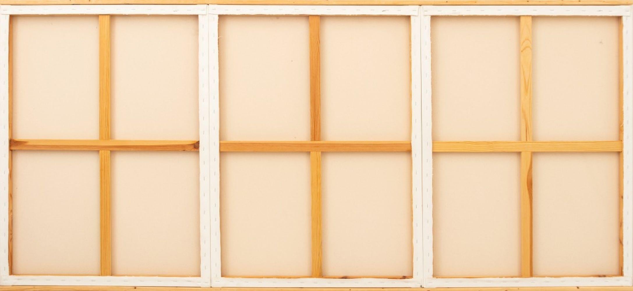 Trittico di composizione astratta - Abstract Painting Beige di Robert O'Meara