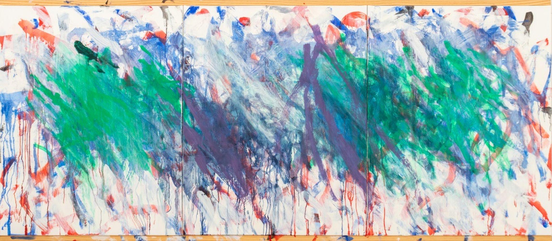 Triptyque composition abstraite