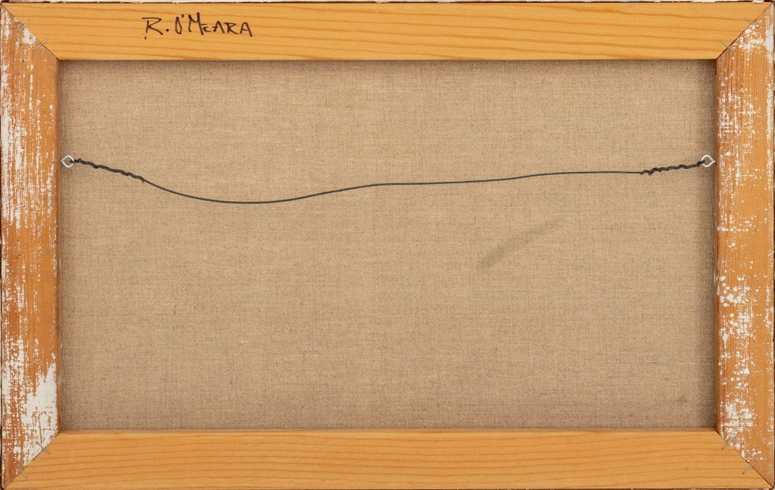 Robert O'Meara (American, 1957-2024), Abstract Composition in Blue and Brown, Oil on Canvas, signed to verso, unframed. 14