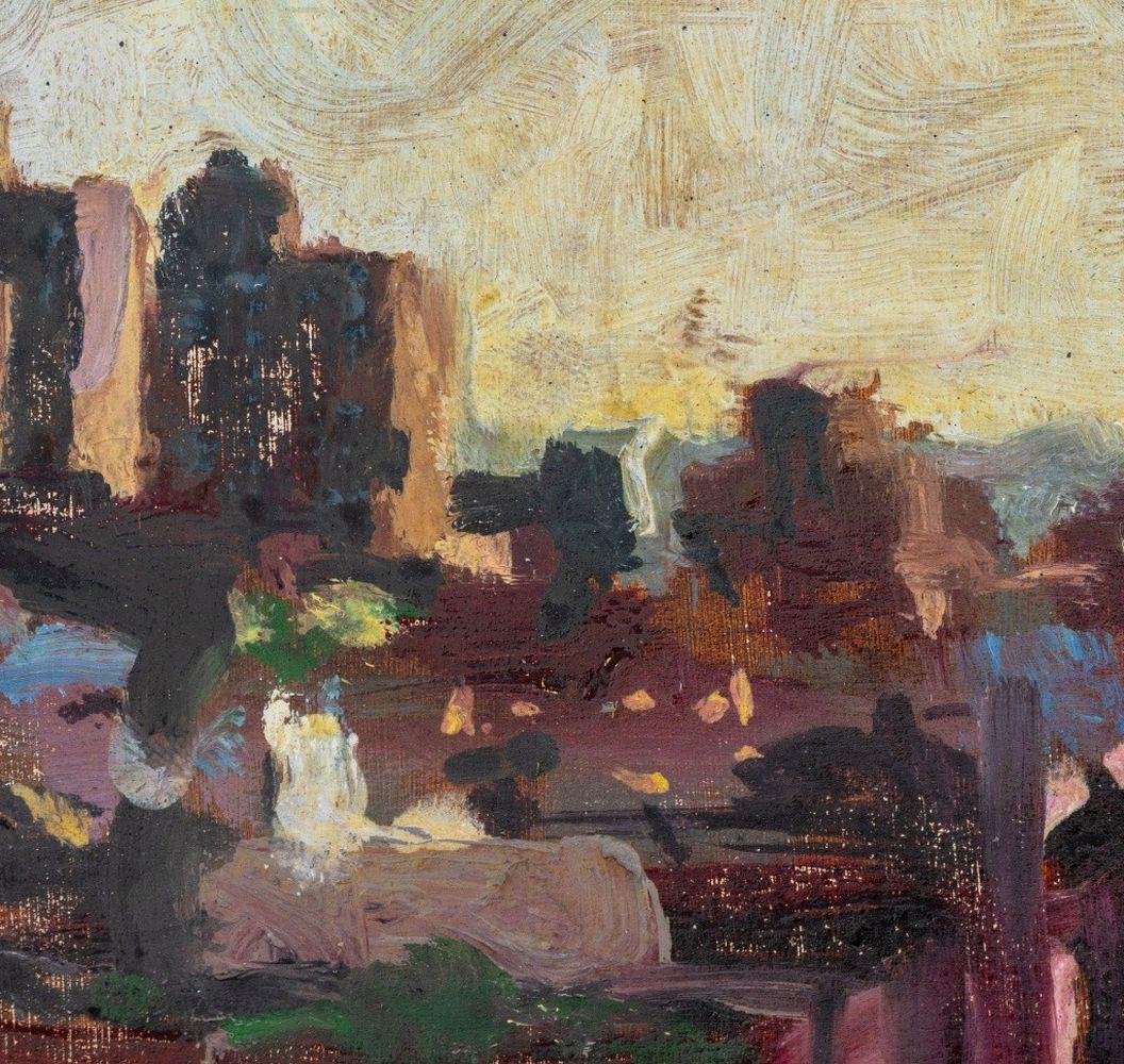 Paisaje urbano en miniatura - Painting de Robert O'Meara