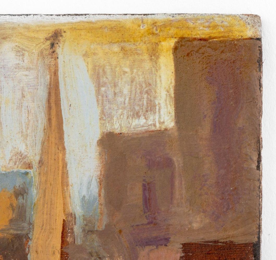Paisaje urbano en miniatura - Abstract Painting Marrón de Robert O'Meara