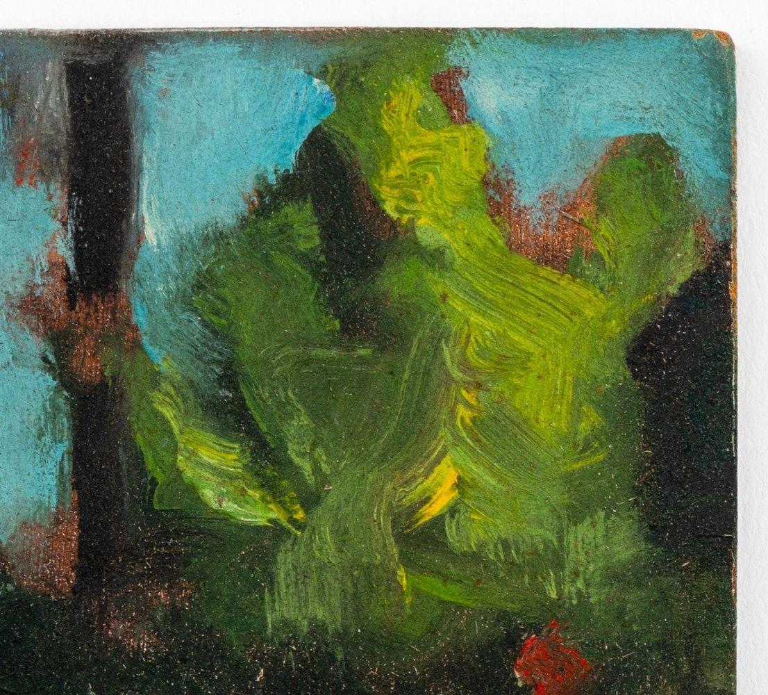 Paisaje urbano en miniatura - Abstract Painting Negro de Robert O'Meara