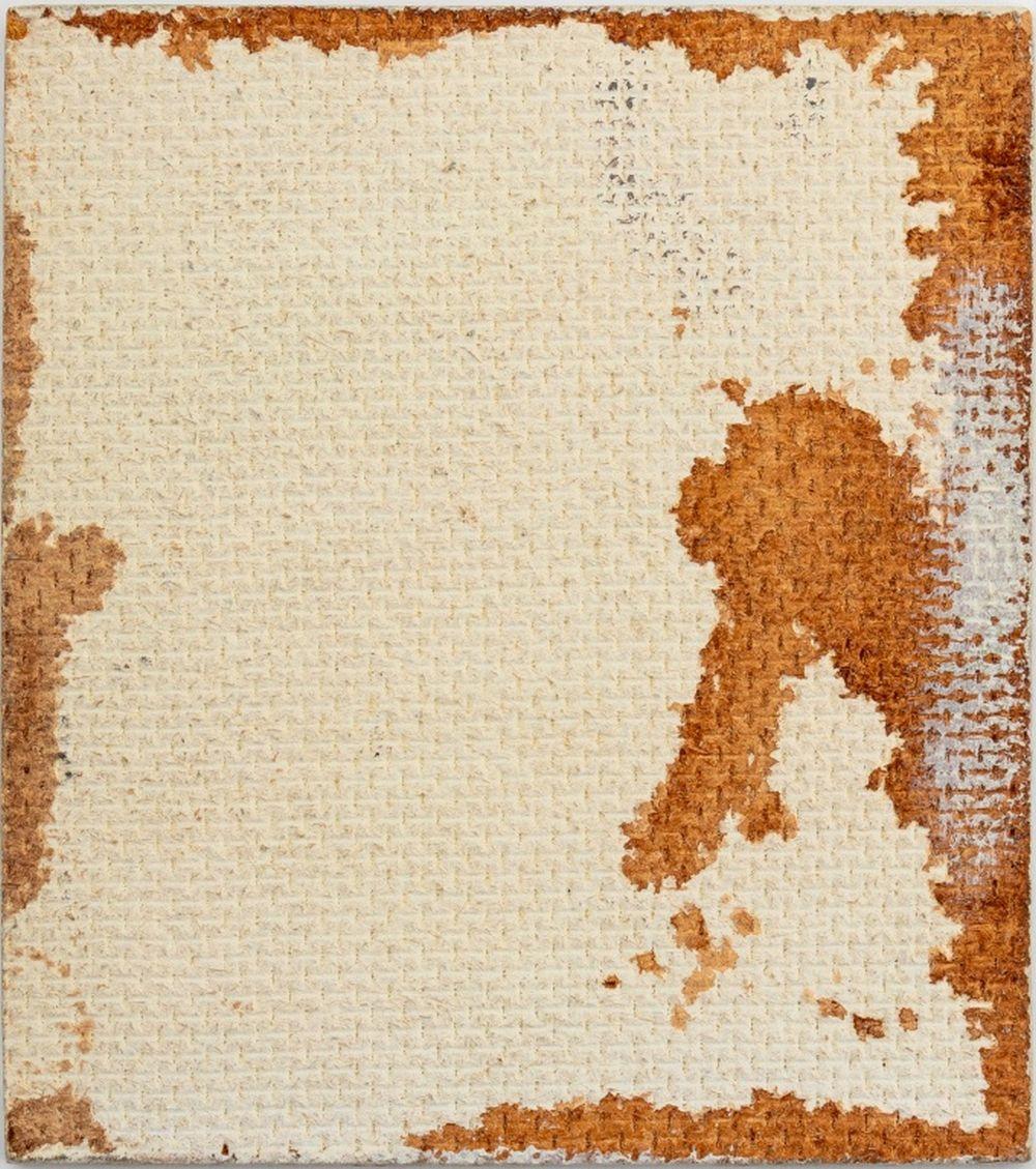 Robert O'Meara (estadounidense, XX-XXI), Paisaje urbano en miniatura, Óleo sobre tabla, hacia 1975, aparentemente sin firmar, sin enmarcar. 10 cm de alto x 10,5 cm de ancho: De una finca de 333 East 75th Street. 