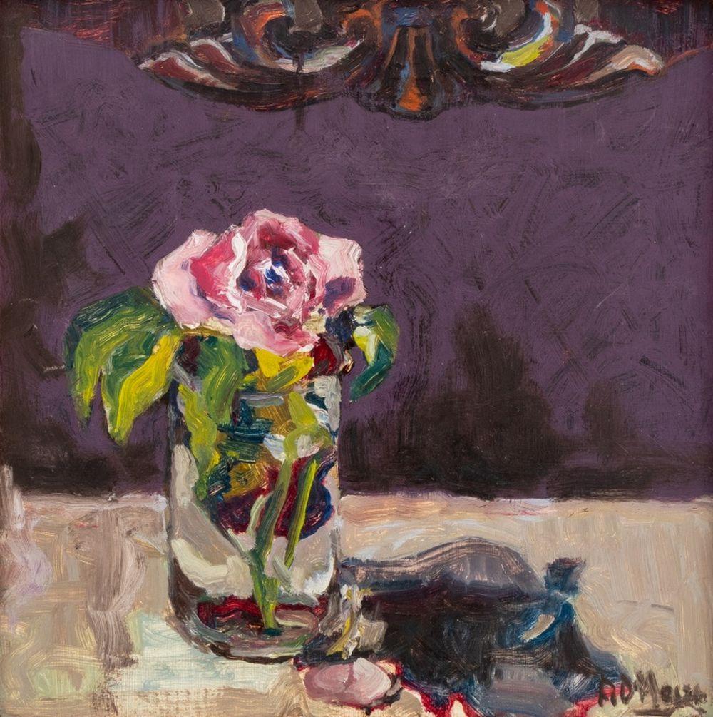 Still Life of Flower – Painting von Robert O'Meara