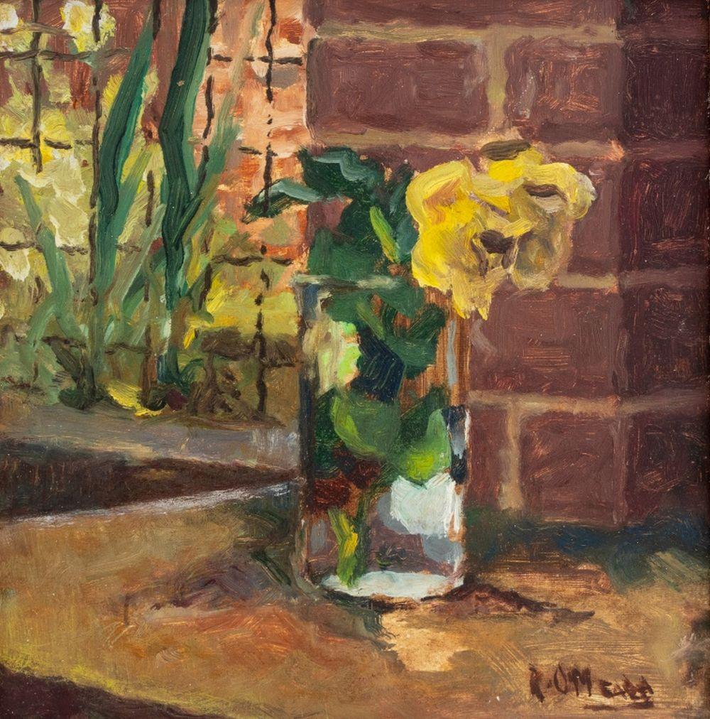 Still Life of Flower – Painting von Robert O'Meara