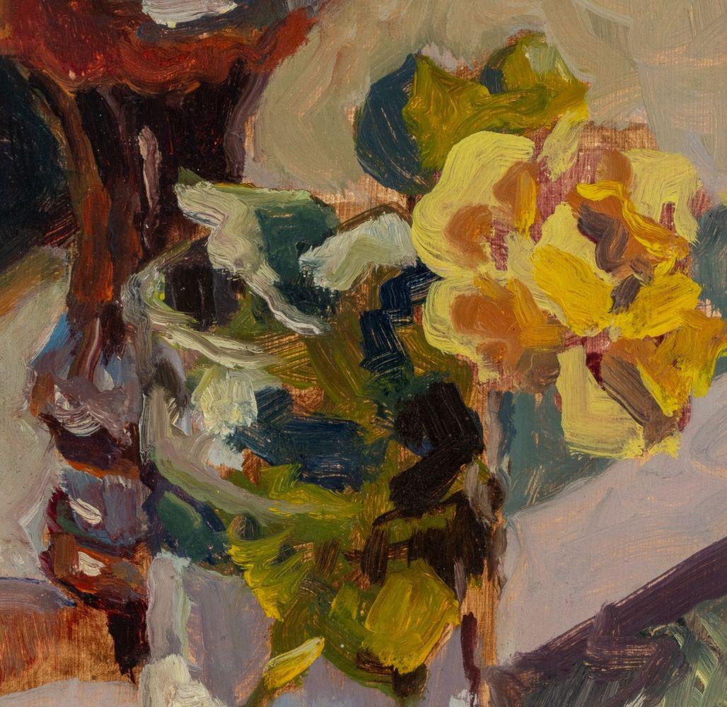 Still Life of Flower – Painting von Robert O'Meara
