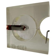 Robert P Gottlieb MOMA Desk Accessory Tape Dispenser Lucite / Chromed Steel