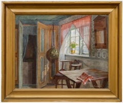 Robert Panitzsch (1879-1949) - Framed Mid 20th Century Oil, Cozy Living