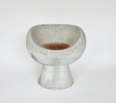 Robert Pansart and Willy Guhl French Sculptural Cast Concrete Garden Chair