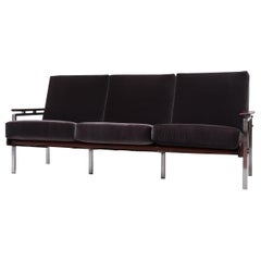 Robert Parry 3-Seat Grey Velvet Sofa