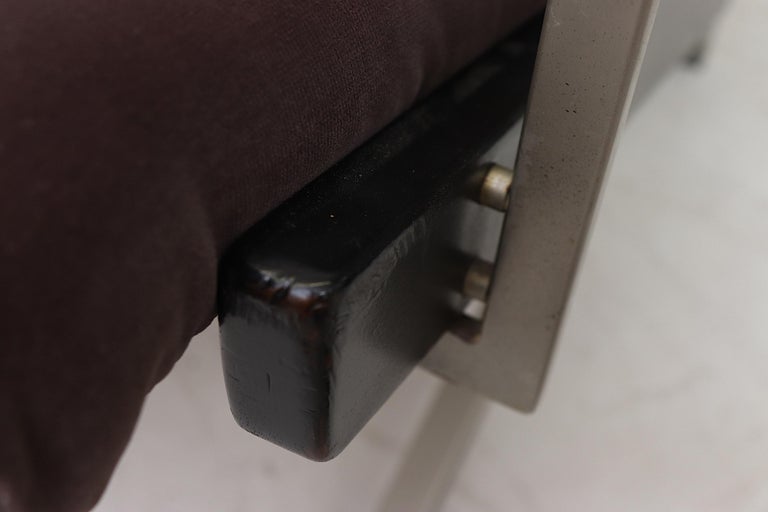 Robert Parry Lounge Chair in Grey Velvet For Sale at 1stdibs