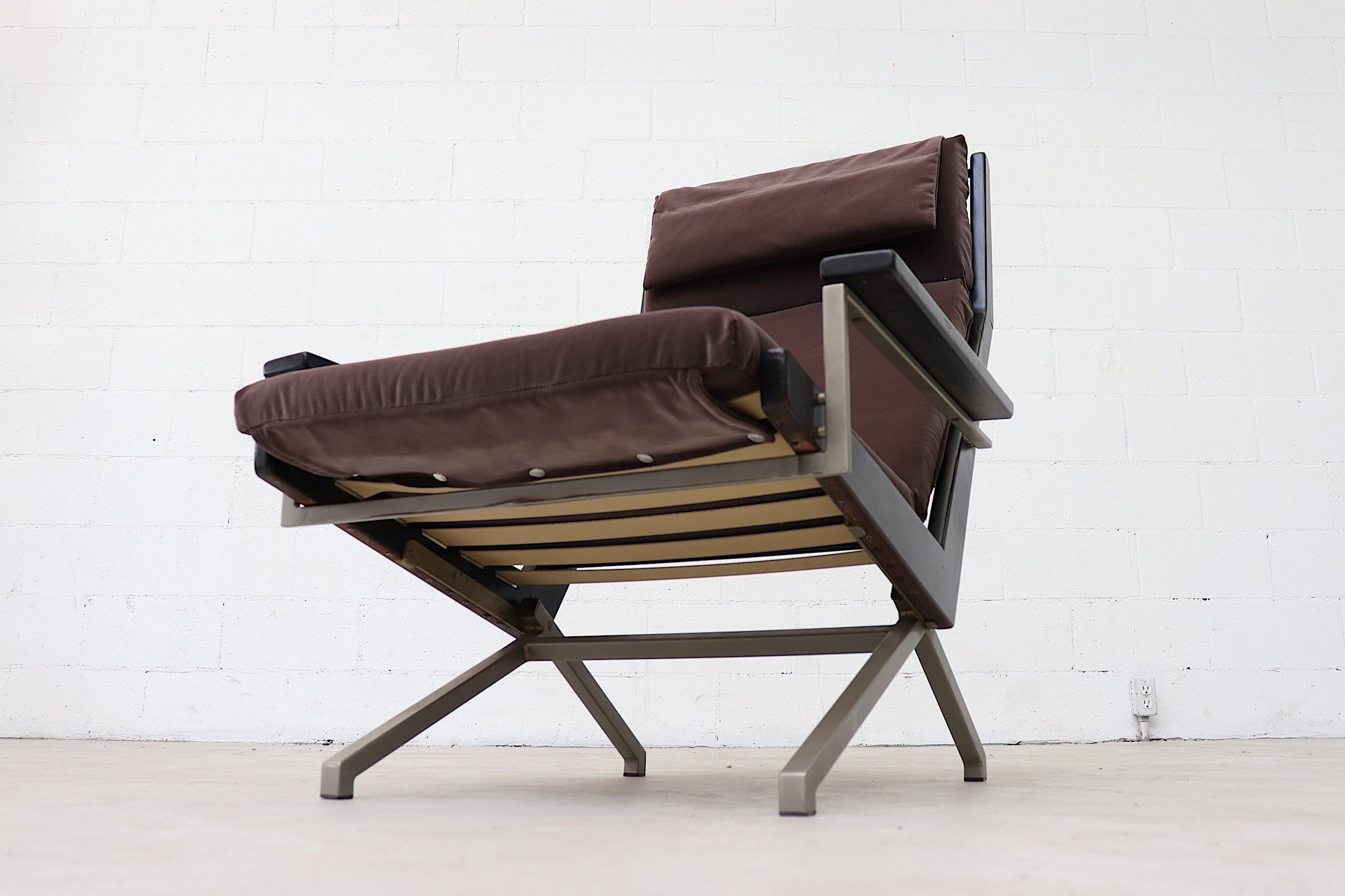 Wood Robert Parry Lounge Chair in Grey Velvet