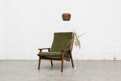 Robert Parry Olive Velvet Lounge Chair