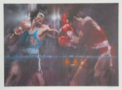 Boxe da "Visions of Gold", litografia d'arte sportiva autografata di Robert Peak