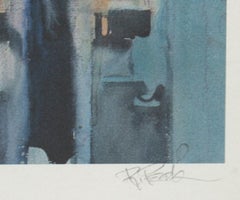 « Diving », tiré de la série « Visions of Gold » : lithographie d'art sportif signée par Robert Peak
