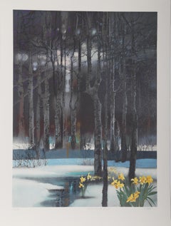 Early Spring Forest (Chris Evert-Lloyd), Signed Sports Lithograph by Robert Peak