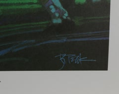 Johnny Unitas from Sports Illustrated Portfolio, Lithograph by Robert Peak