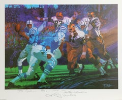 Johnny Unitas from Sports Illustrated Portfolio, Lithograph by Robert Peak