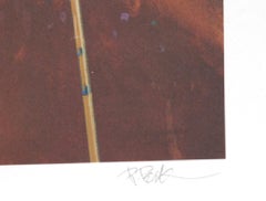 Pole Vaulting from Visions of Gold, Signed Sports Art Lithograph by Robert Peak