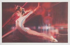 Pommel Horse from Visions of Gold, Signed Sports Art Lithograph by Robert Peak