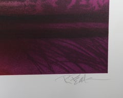 Runner with Sun in Sky (Joe DiMaggio), Signed Sports Lithograph by Robert Peak