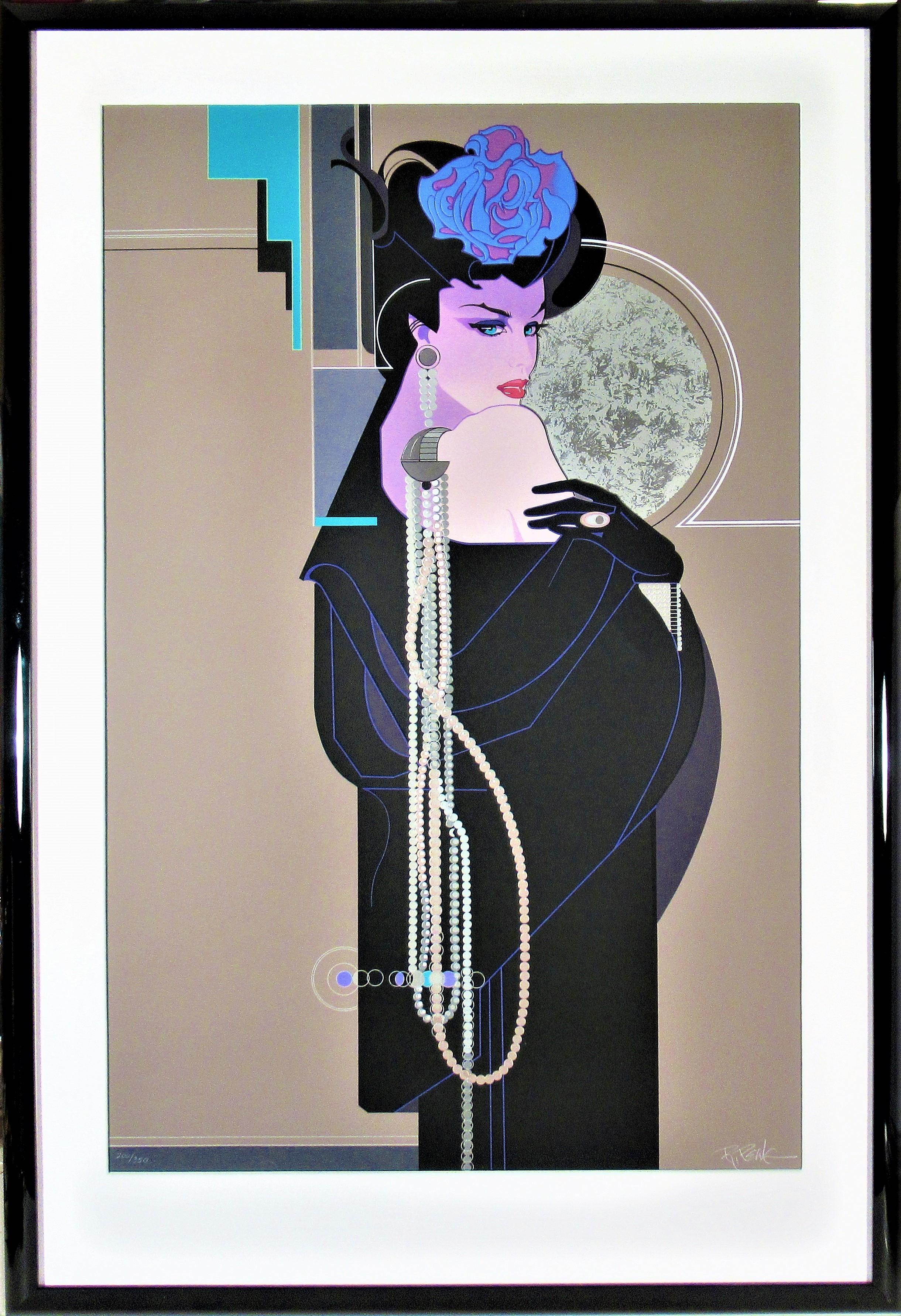 Robert Peak Figurative Print - String of Pearls