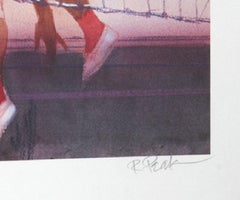 Volleyball from Visions of Gold, Signed Sports Art Lithograph by Robert Peak