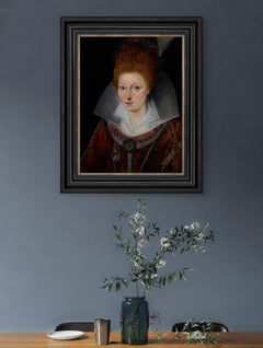 Portrait of Princess Elizabeth, later Queen of Bohemia, dated 1606, Oil on panel