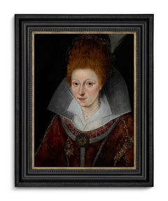 Portrait of Princess Elizabeth, later Queen of Bohemia, dated 1606, Oil on panel