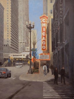 Chicago Theater, Oil Painting