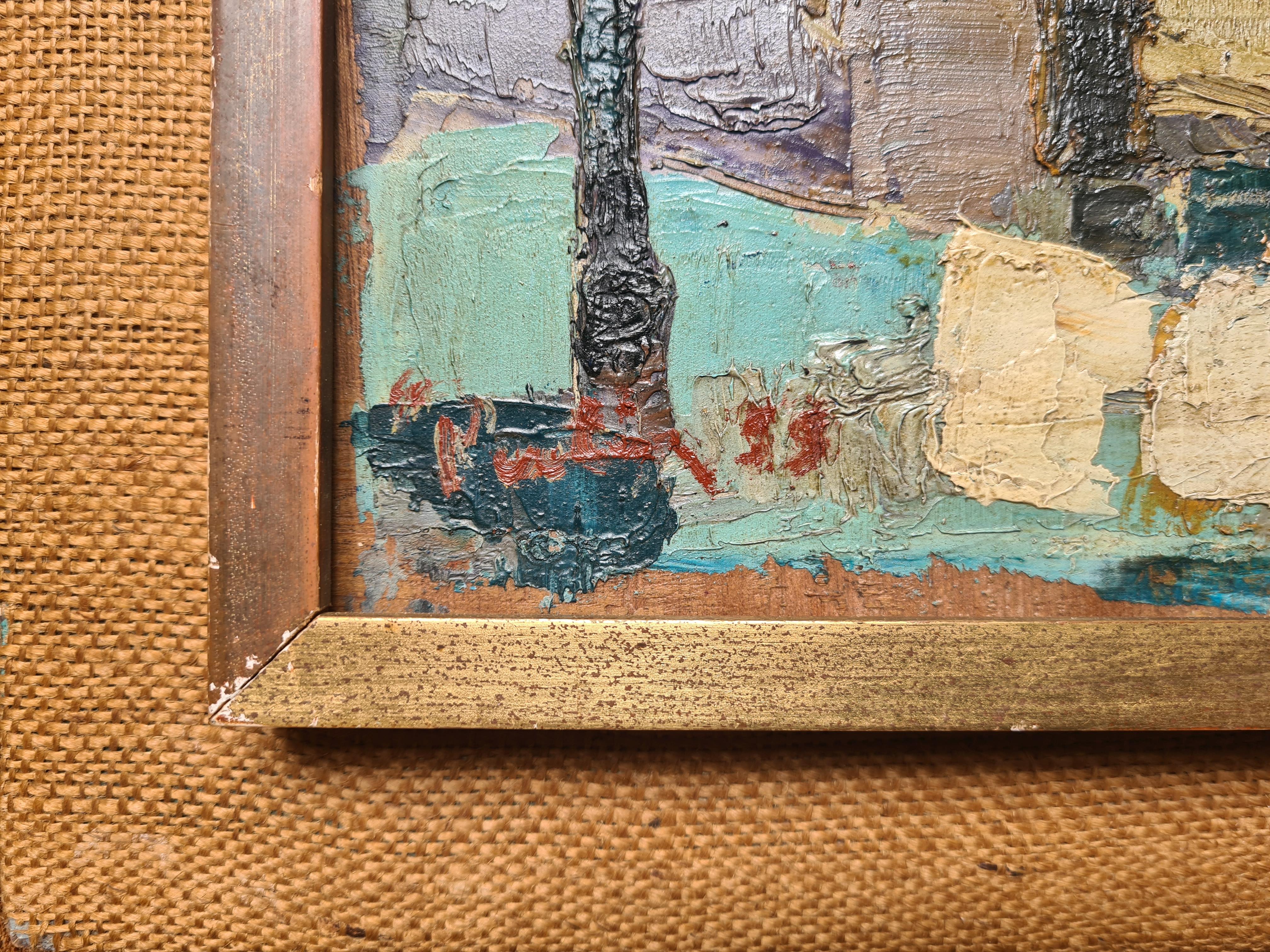 Paesaggio astratto in campo cromatico, olio su pannello, Cerchio di Nicolas de Staël 4