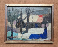 Colourfield Abstract Landscape, Oil on Panel, Circle of Nicolas de Staël