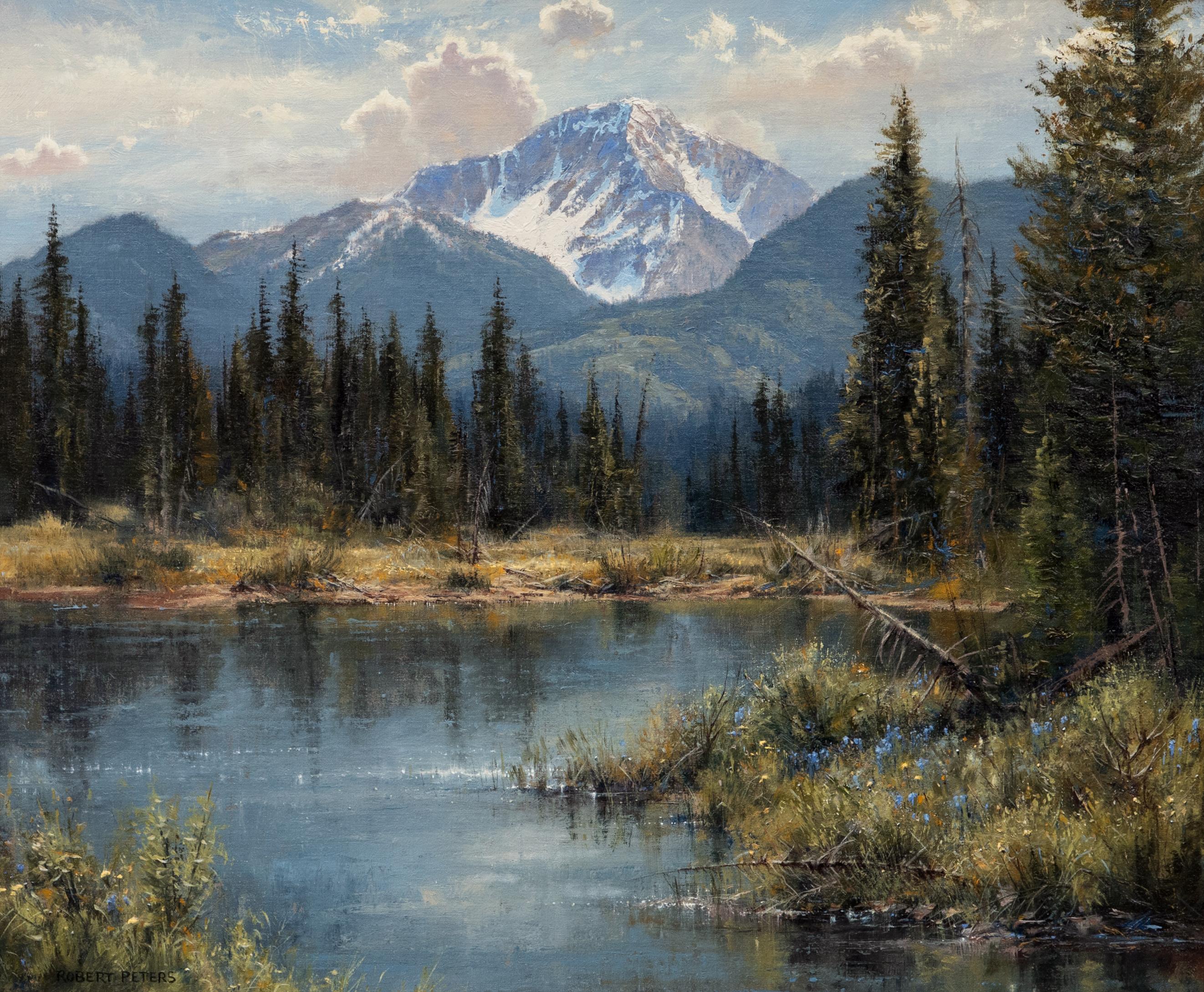 Sylvan Waters - Realist Painting by Robert Peters