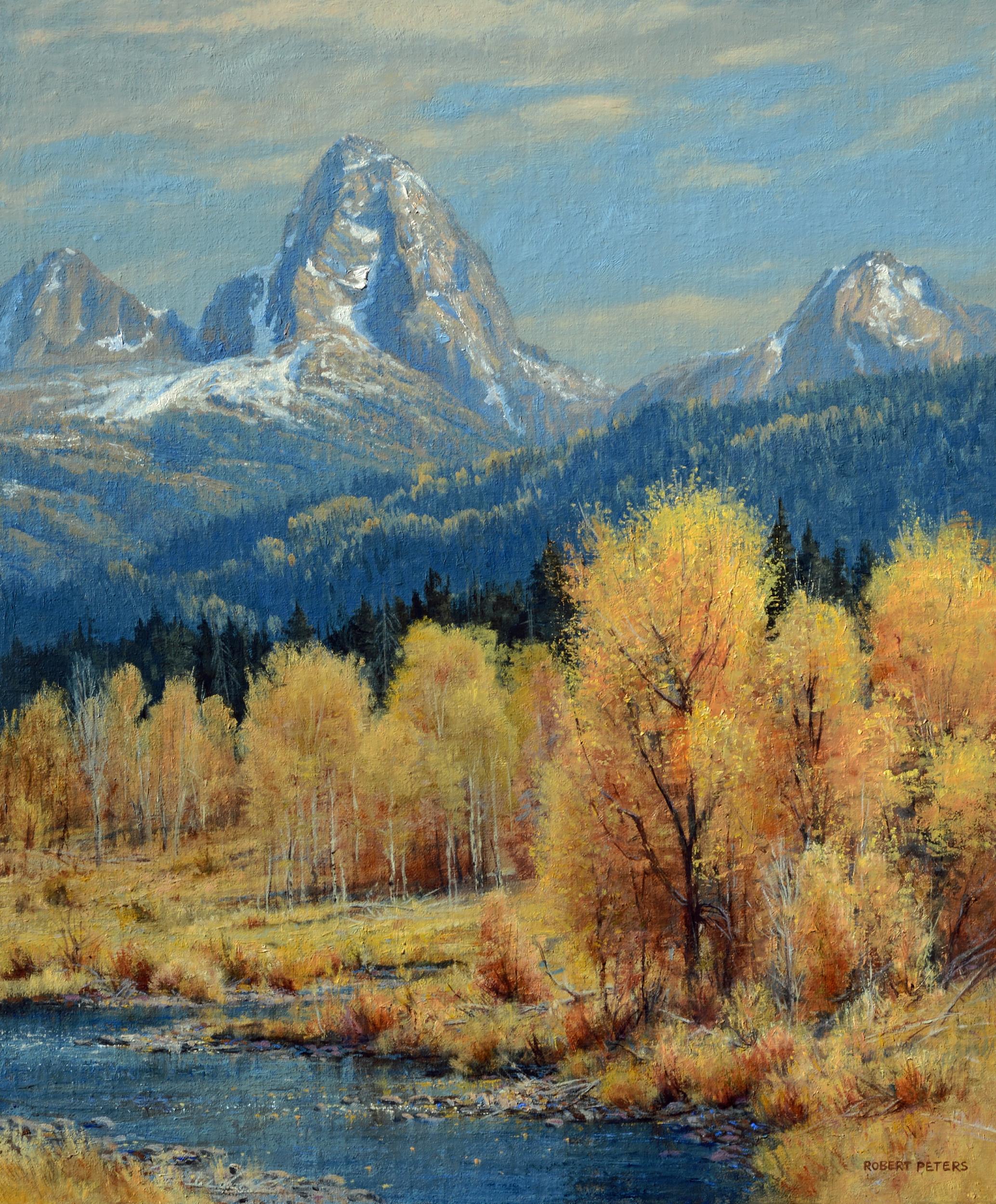 Autunno nella Valle del Teton - Painting di Robert Peters