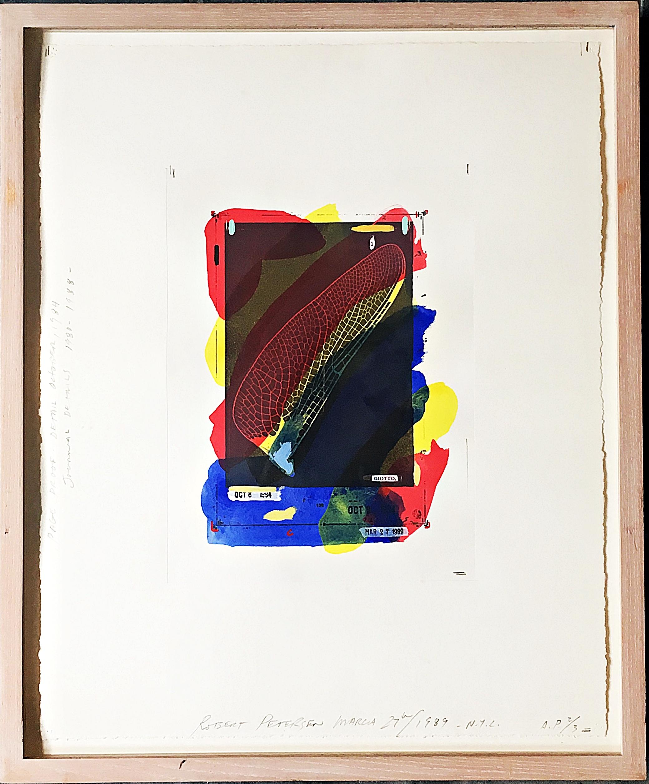 Robert Petersen
Giotto, 1989
Mixed Media: Silkscreen with Watercolor and Acrylic on paper
Hand signed, numbered and dated on front A.P 2/3
Frame Included
This vivid hand signed mixed media (silkscreen, acrylic and watercolor with graphite