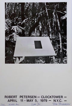 The Clocktower Exhibition signed & inscribed, Rare 1970s poster, 108 Leonard St.