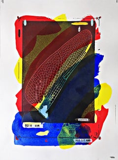 Robert Petersen - Giotto, serigrafía, acuarela y acrílico sobre papel, firmado 2/3