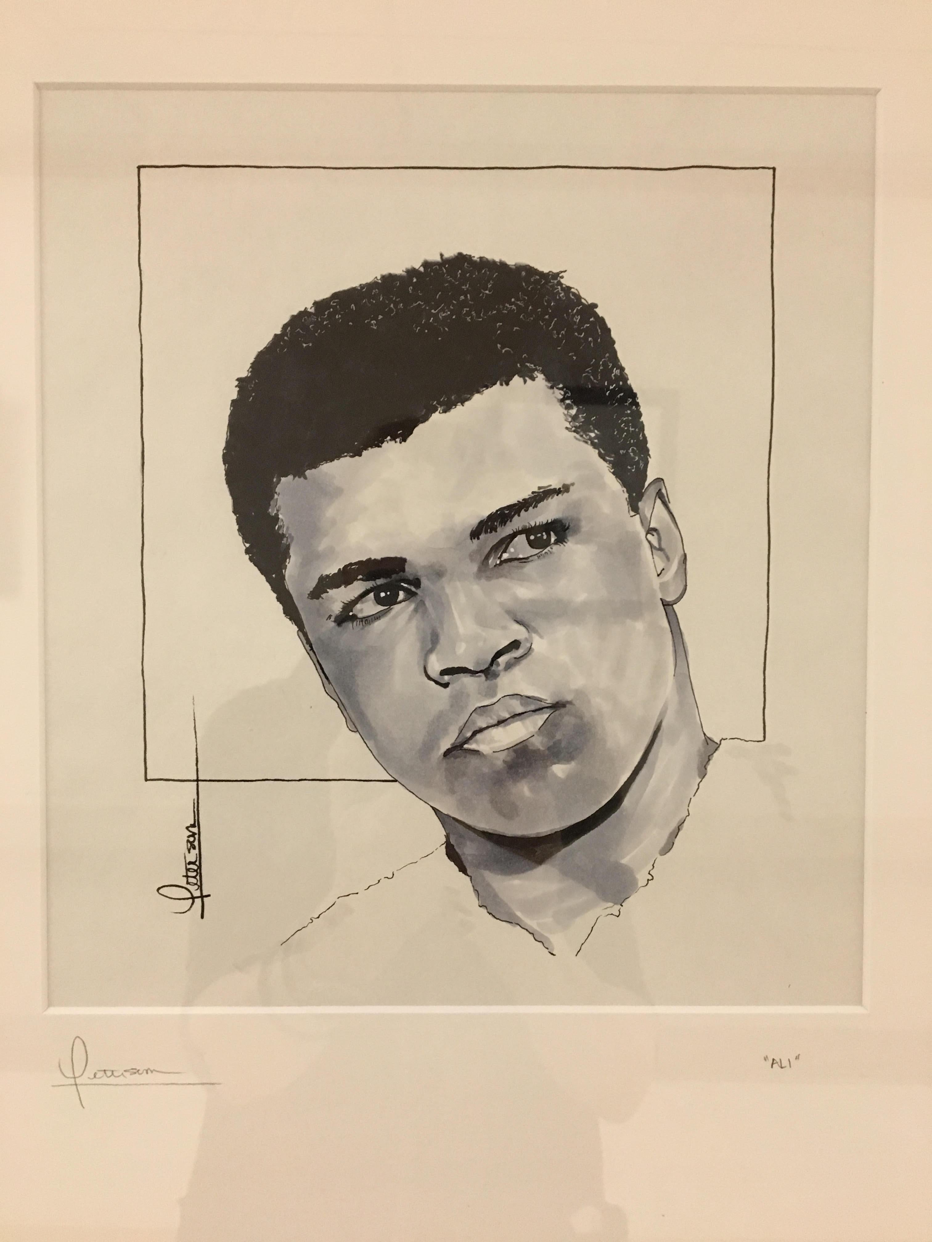 Cassius Clay aka Muhammad Ali - Painting by Robert Peterson