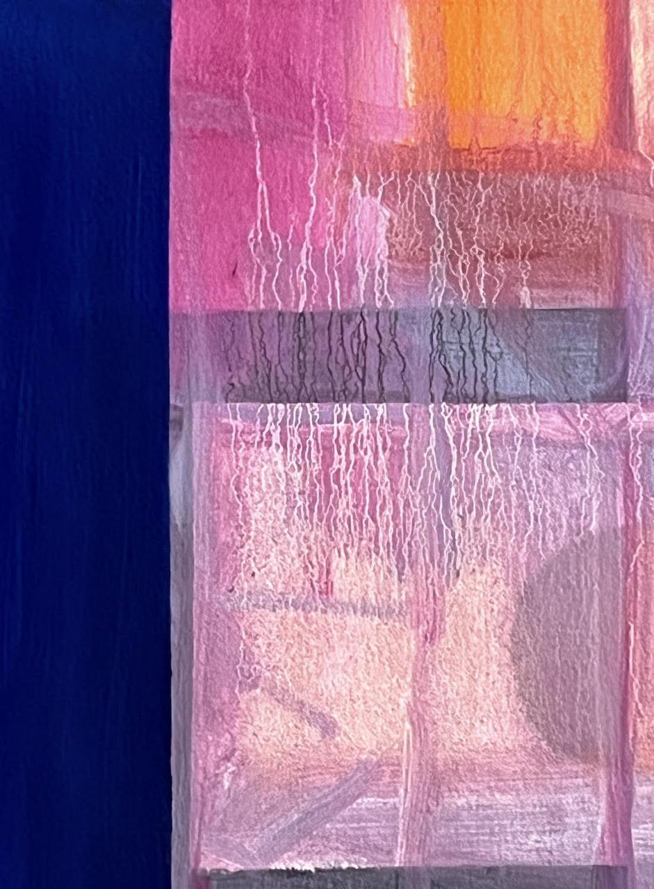 Viali di rosa, quadro geometrico astratto - Still-Life Painting Grigio di Robert Petrick