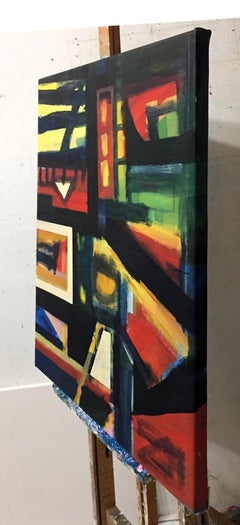 City Block Series #3, East Village New York (Geometric Abstract)