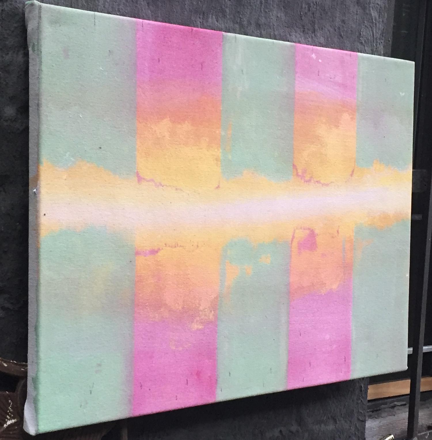 Cold Fusion#18, East Village, New York (Geometrische Abstraktion), Painting, von Robert Petrick