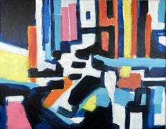 Neu in Town, Intersections Series, Abstraktes geometrisches Gemälde