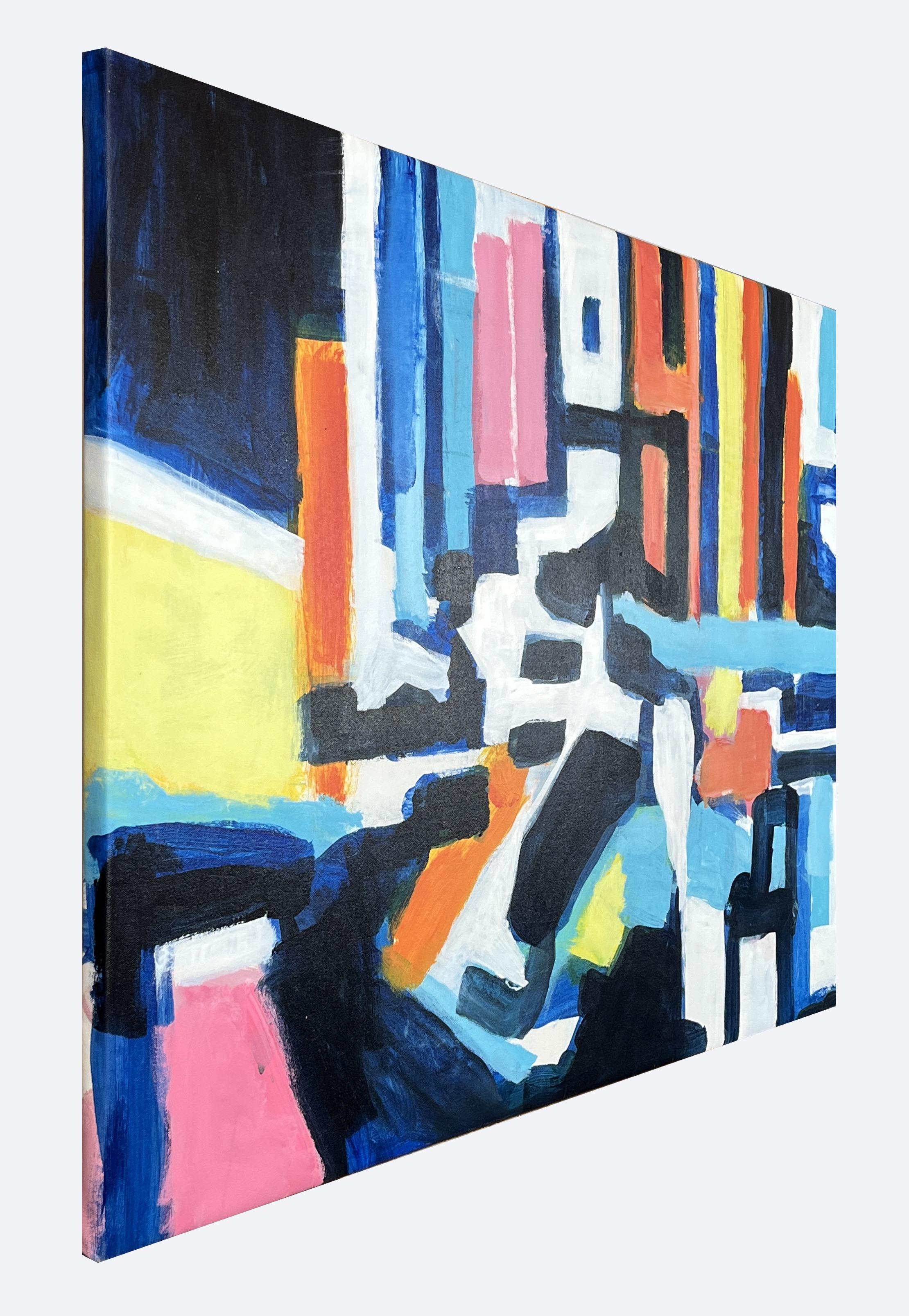 New in Townes, Serie Intersezioni, Pittura geometrica astratta - Painting Astrattismo geometrico di Robert Petrick